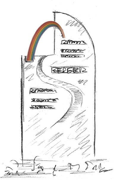 Regenbogen geschwungen