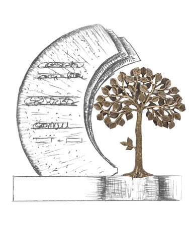 Lebensbaum in Bronze