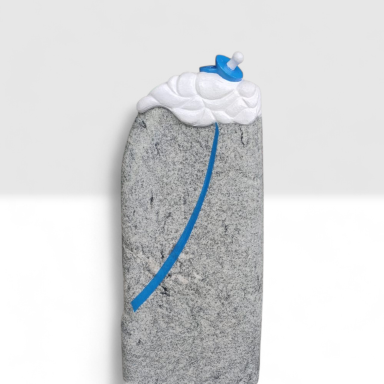 Kindergrabstein mit Schnuller