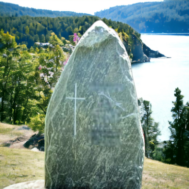 Felsen Einzelgrabstein