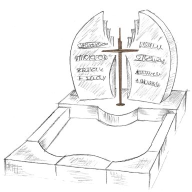 Kreuz Doppelstab