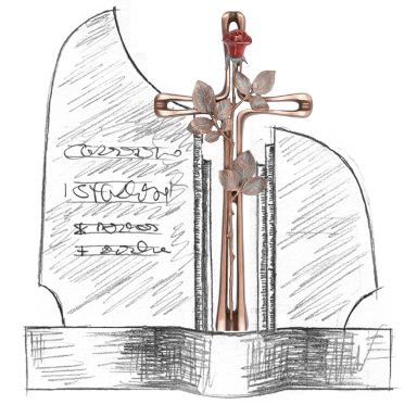 Kreuz mit Rose